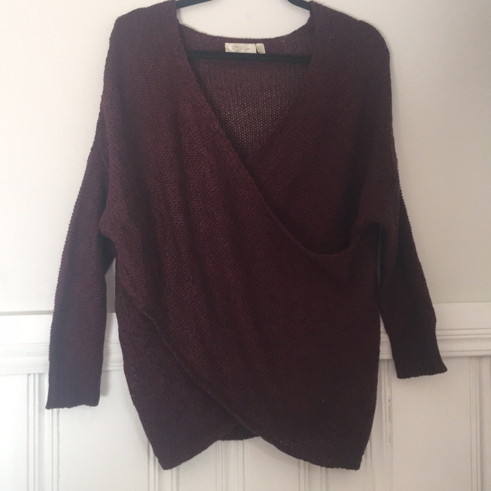 Wrap sweater
